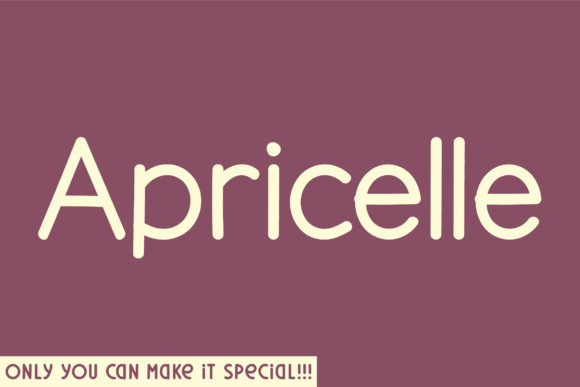 Apricelle: A Natural Handwritten Font