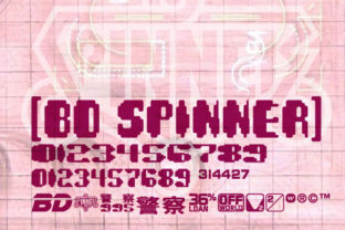 BD Spinner Font for Editorial Design