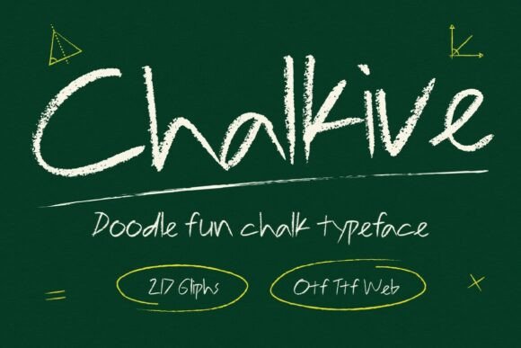 Chalkive: A Handwritten Font for Digital Projects