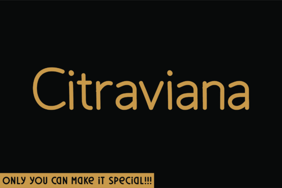 Citraviana: A Natural Handwritten Font