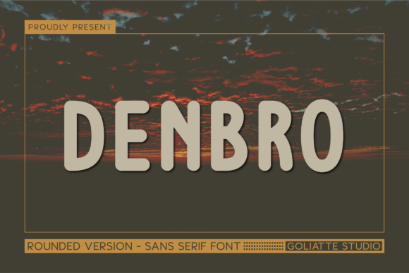 Denbro: A Playful Sans Serif Font