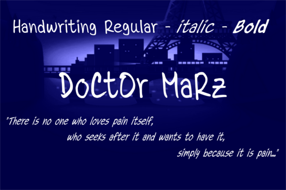 Dr.Marz: A Casual Handwritten Font