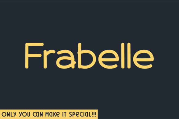 Frabelle: A Unique Sans Serif Font