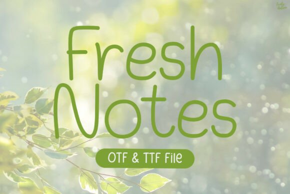 Fresh Notes Font for Editorial Design