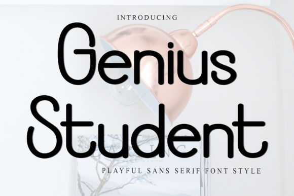 Genius Student Font for Web Design