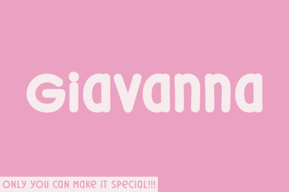Giavanna: A Natural Handwritten Font