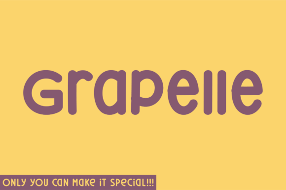 Grapelle: A Handwritten Font for Elegant Design