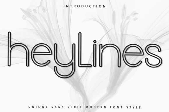 Heylines Font for Editorial Design