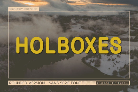 Holboxes: A Bold Sans Serif Font
