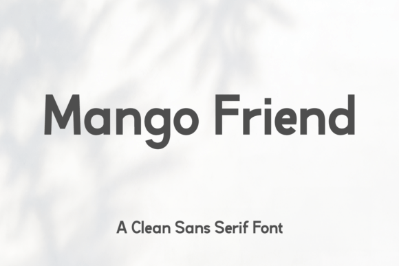 Mango Friend Font for Web Design