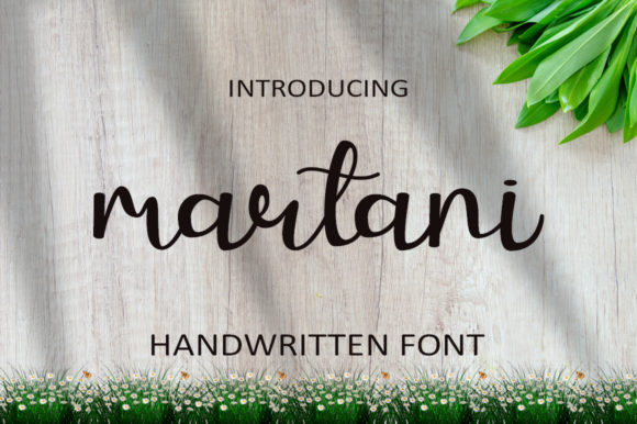 Martani Font: Handwritten Elegance for Crafters