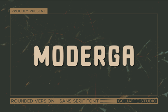 Moderga: A Bold Font for Editorial Design