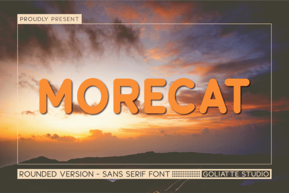 Morecat: A Bold Typeface for Creative Projects
