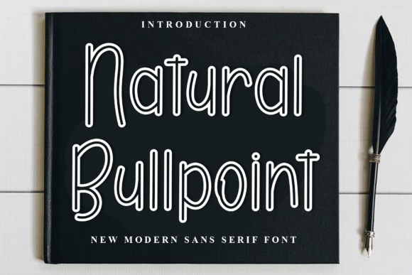 Natural Bullpoint Font for Festive Branding