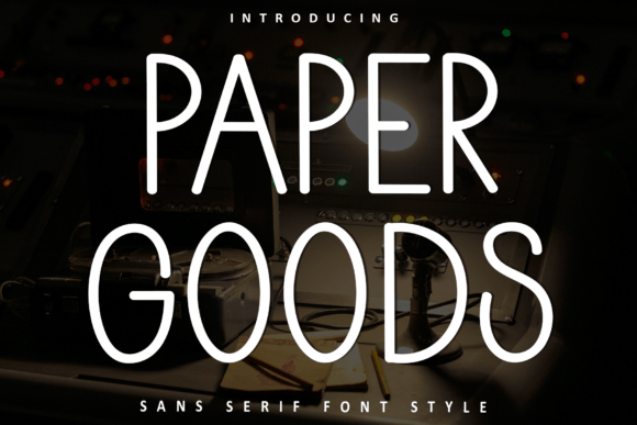 Paper Goods Font for Web Design