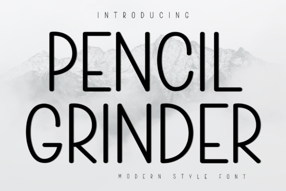 Pencil Grinder: A Bold, Handcrafted Sans Serif