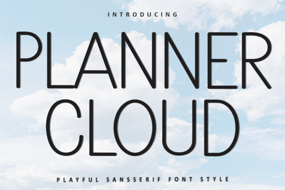 Planner Cloud Font for Creative Projects