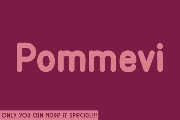 Pommevi: A Natural Handwritten Font for Business