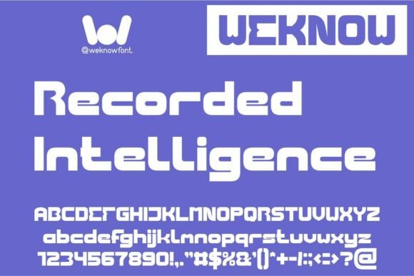 Recorded Intelligence: A Font That Elevates Your Brand