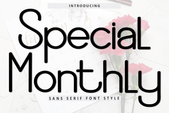 Special Monthly: A Unique Typeface for Editorial Design