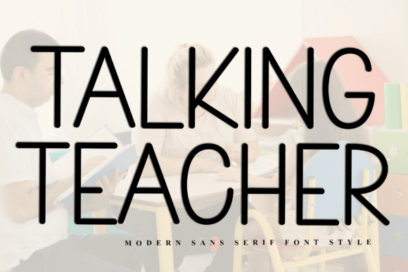Talking Teacher Font for Editorial Design